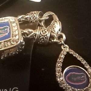 Silver and Blue Jewelry Set